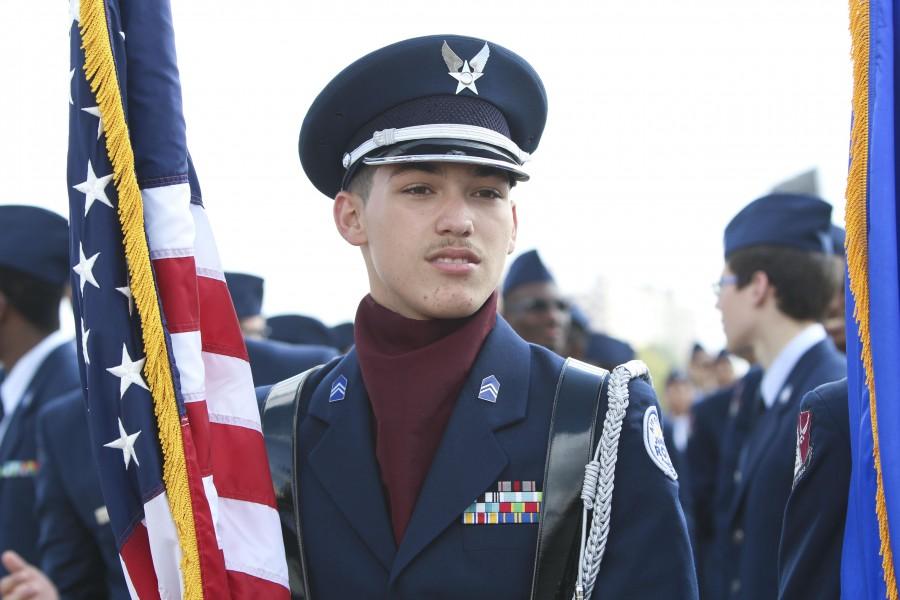 JROTC Marches in Veterans Parade