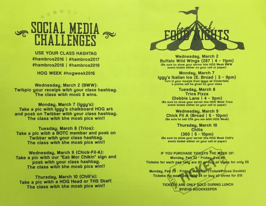 Food Nights, Social Media Challenges Start Tomorrow
